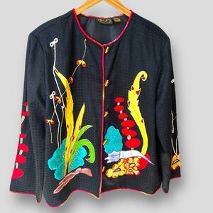 Julia Kim Vintage Wearable Art jacket.